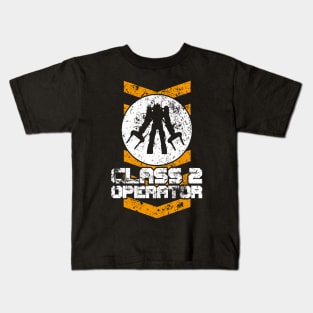 Power Loader Operator Class 2 Rated Aged Print Kids T-Shirt